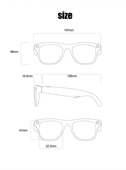 Multifunctional 4K AI Smart Glasses