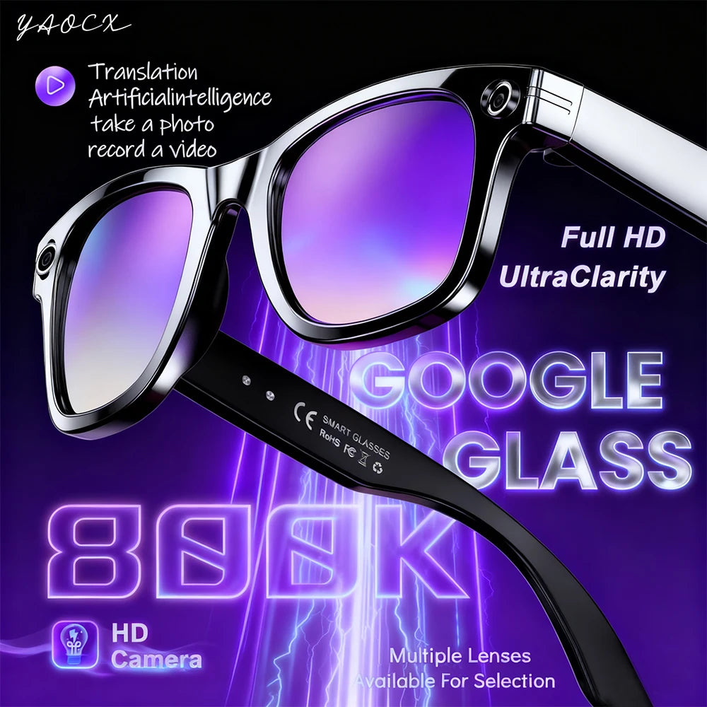 Multifunctional 4K AI Smart Glasses